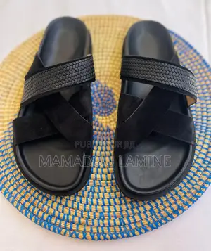 Photo - Chaussure Sandale Orthopedique Cuire Daim Confortable