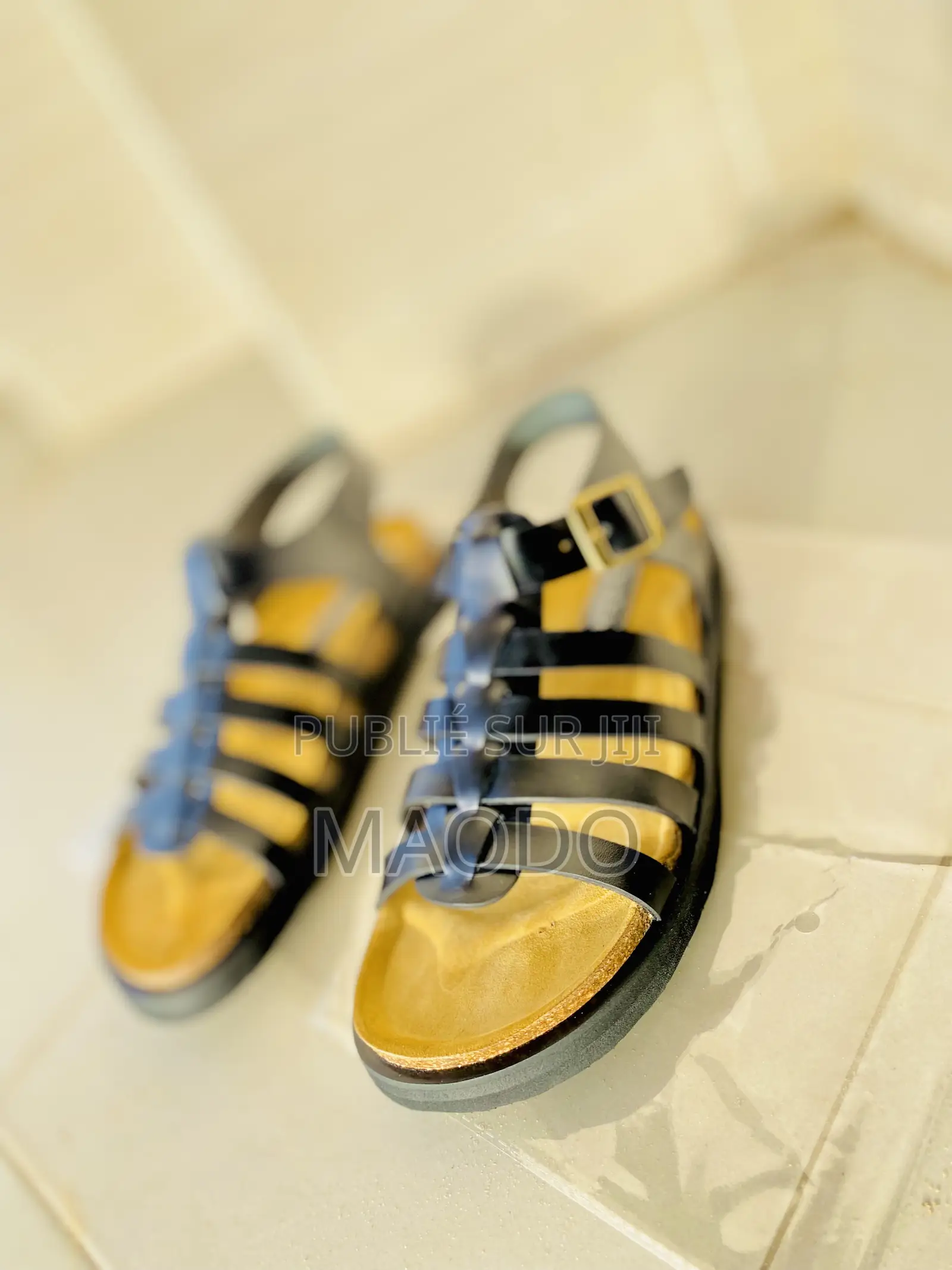 Claquettes Orthopédiques en Cuir