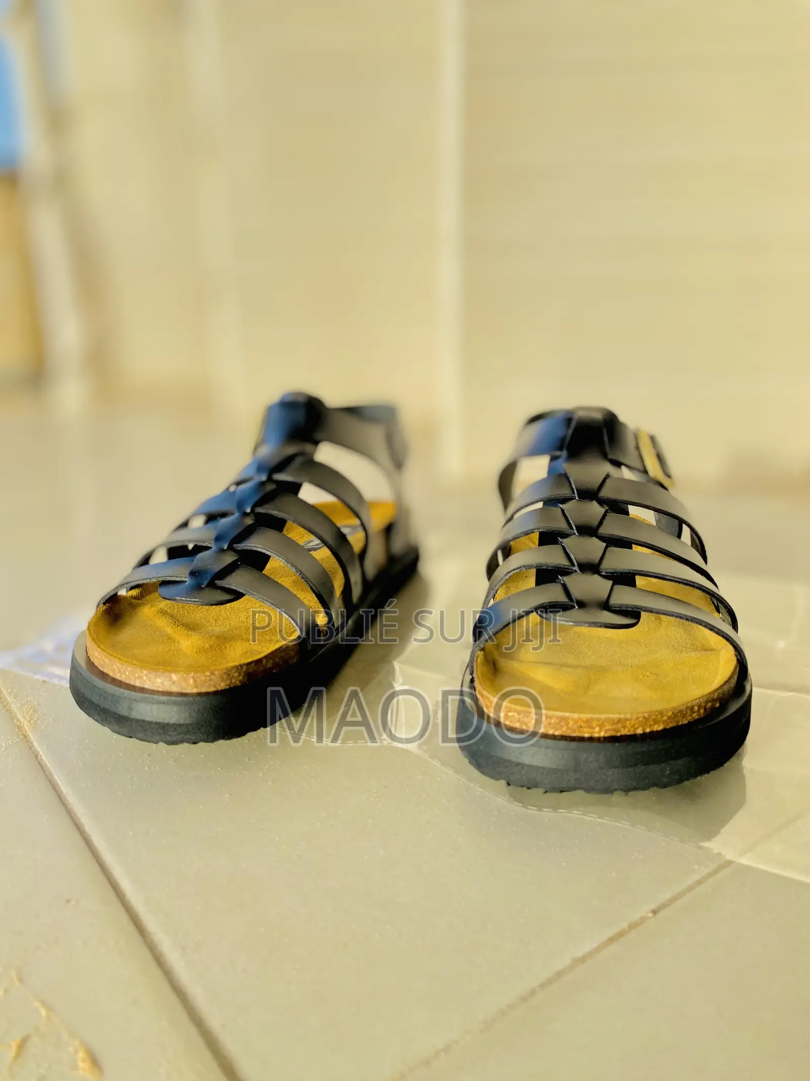 Claquettes Orthopédiques en Cuir