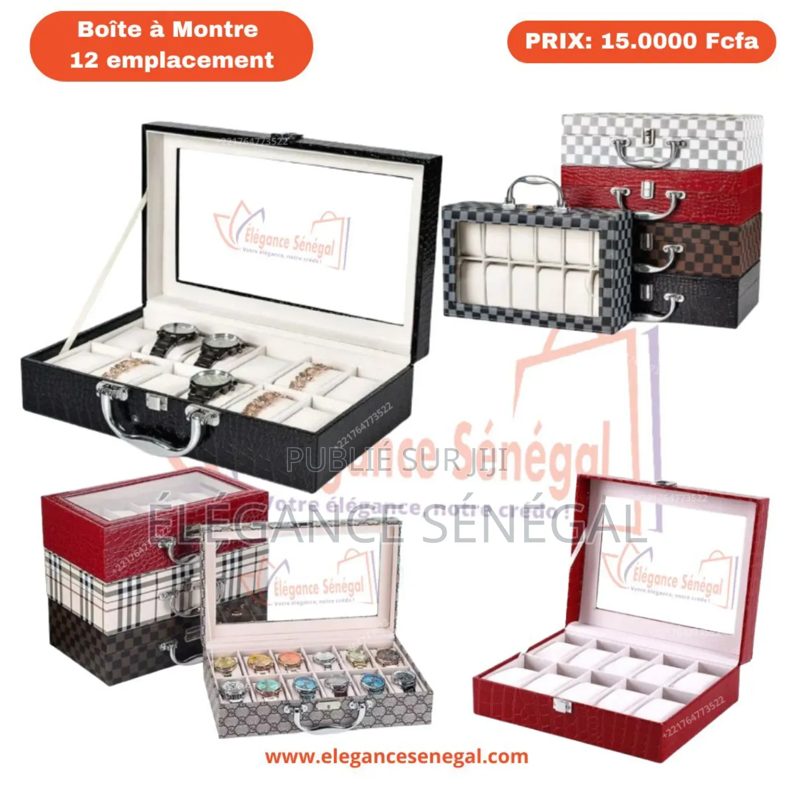 Boîtes Rangement Montres - Coffret Boîtier Montres À Dakar