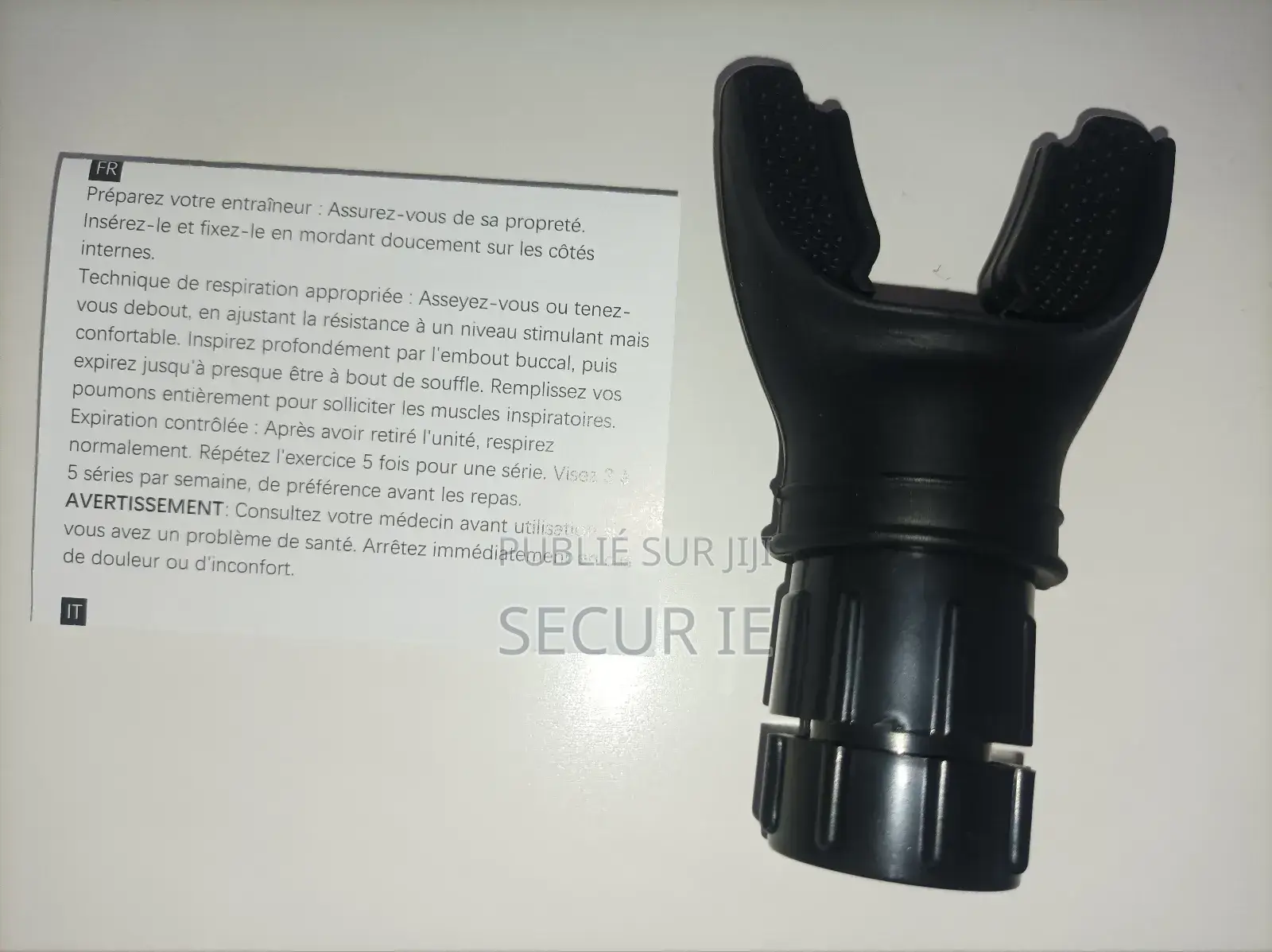 Appareil d'Entrainement Respirateur Réglable