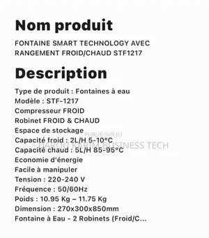 Fontaine À Eaux Astech Et Frigo