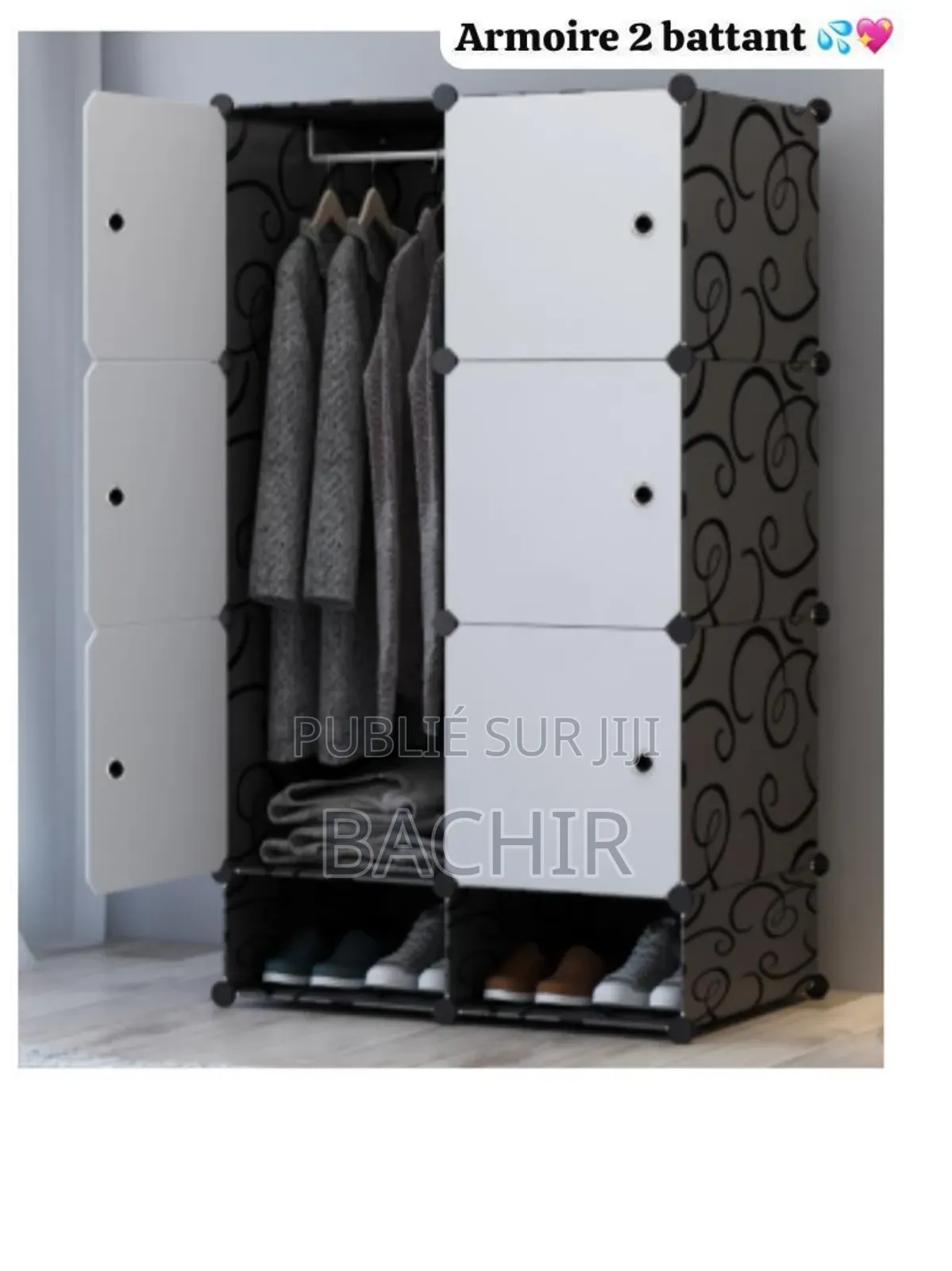 Armoire 2battan en Plastique