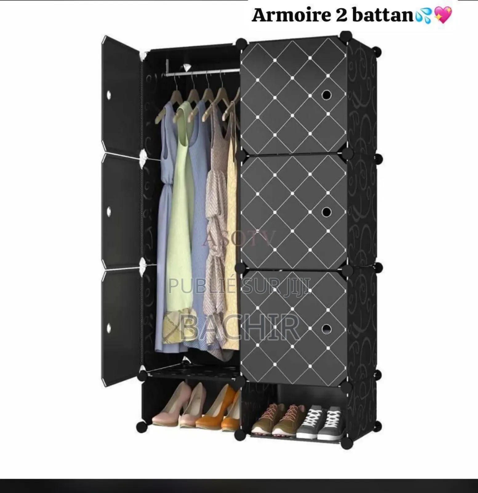 Armoire 2battan en Plastique