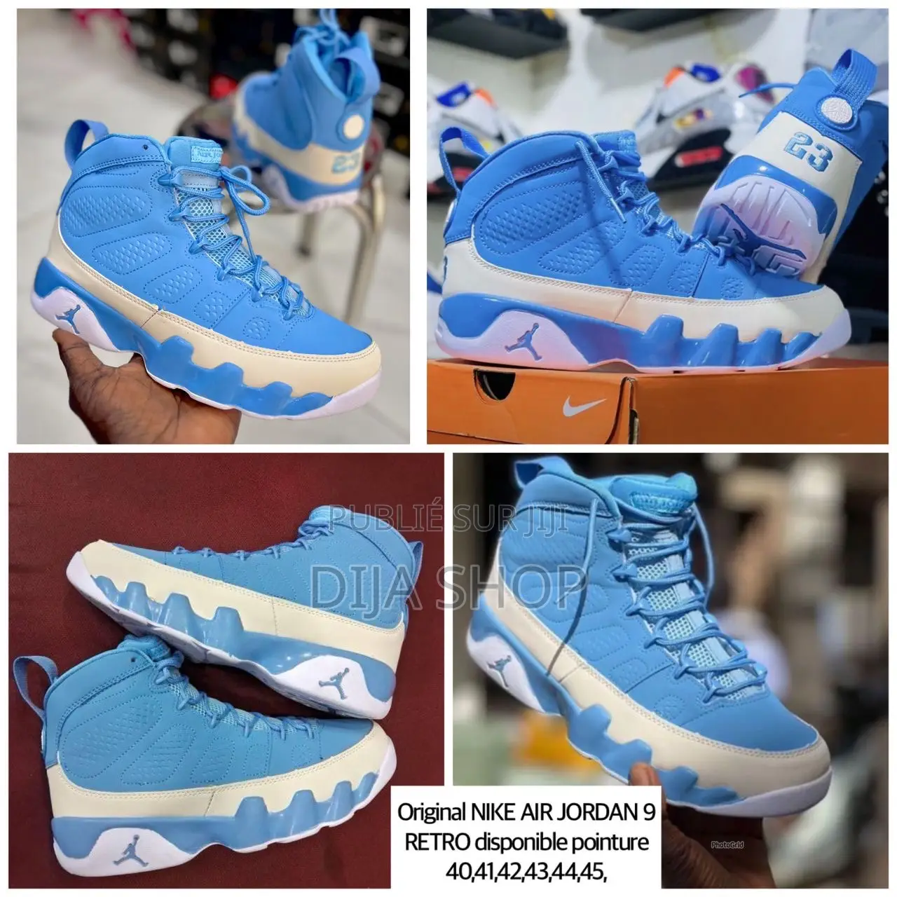 Original Nike Air Jordan 9 Rétro Disponible