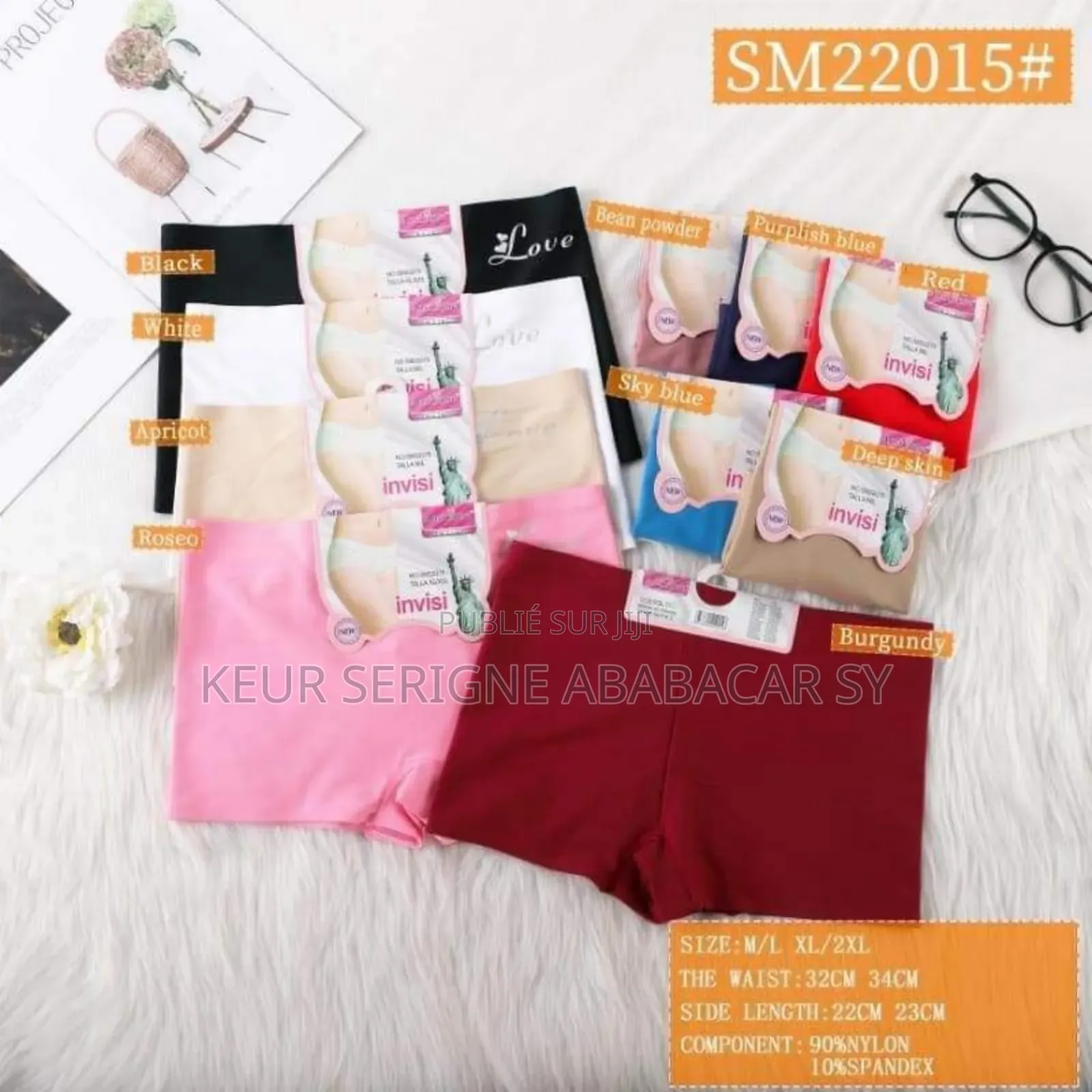 Boxer Invisible Lycra Taille M-L / XL-2XL Mélangé