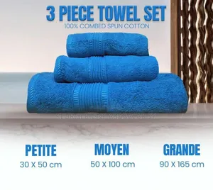 Serviette 3 Pièces Qualité Original Coton
