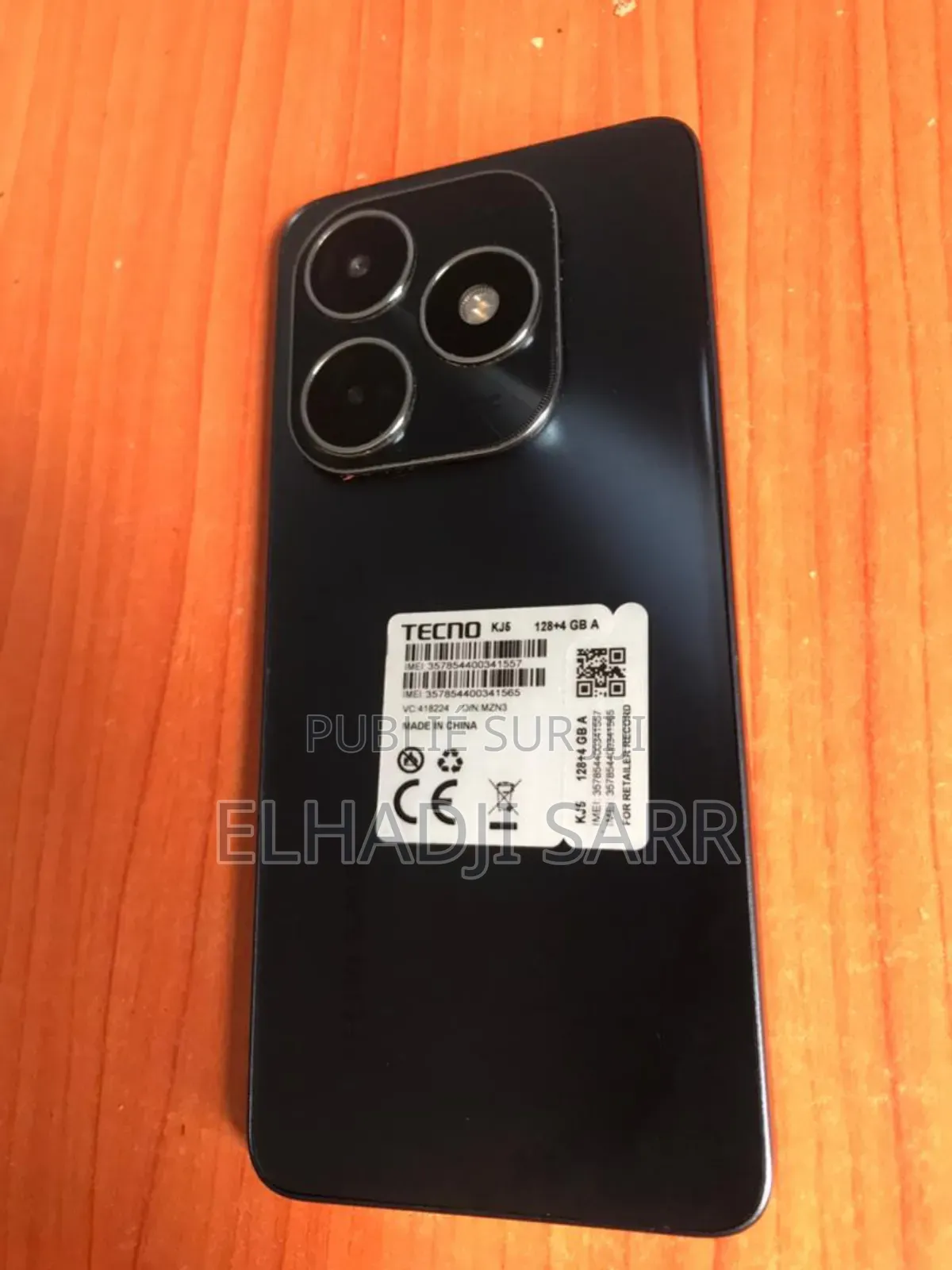 Tecno Spark 20 128 GB Noir
