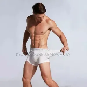 Caleçon Homme Blanc 100% Coton Qualité Très Originale