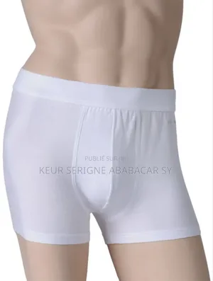 Caleçon Homme Blanc 100% Coton Qualité Très Originale