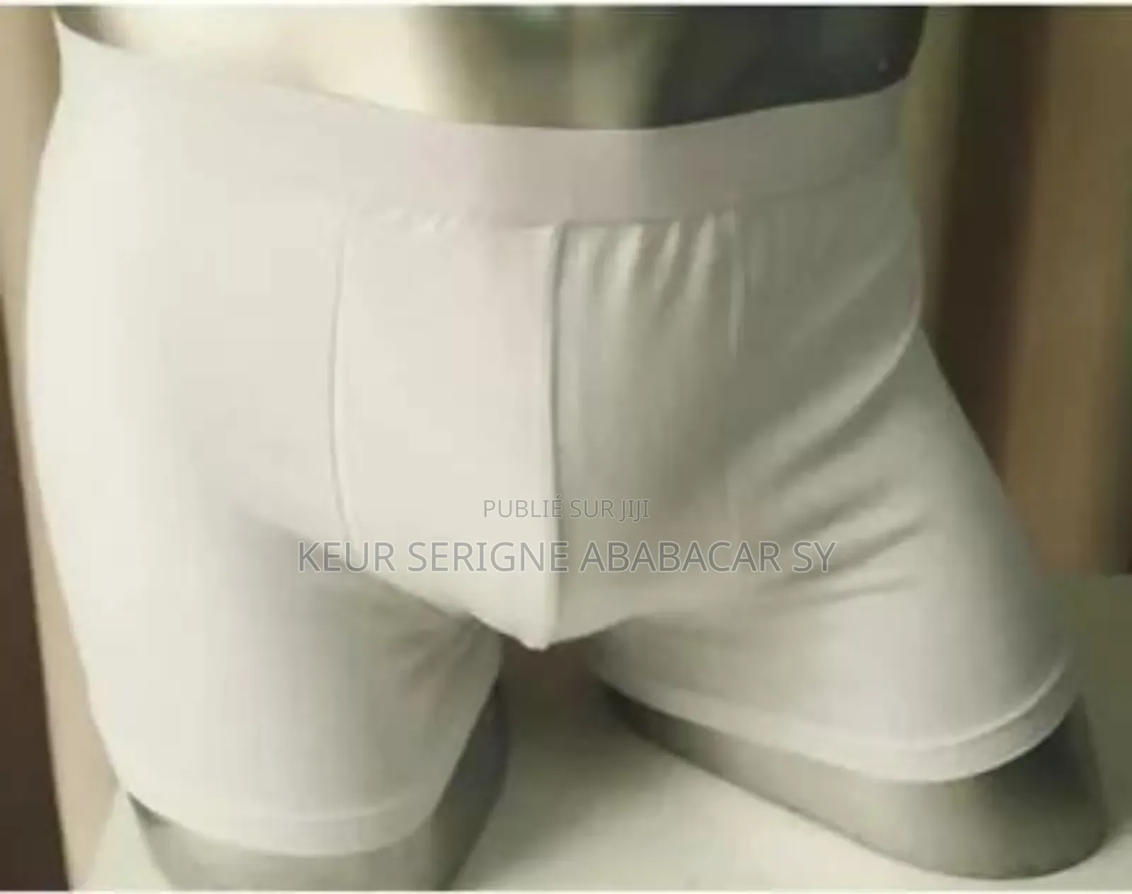 Caleçon Homme Blanc 100% Coton Qualité Très Originale