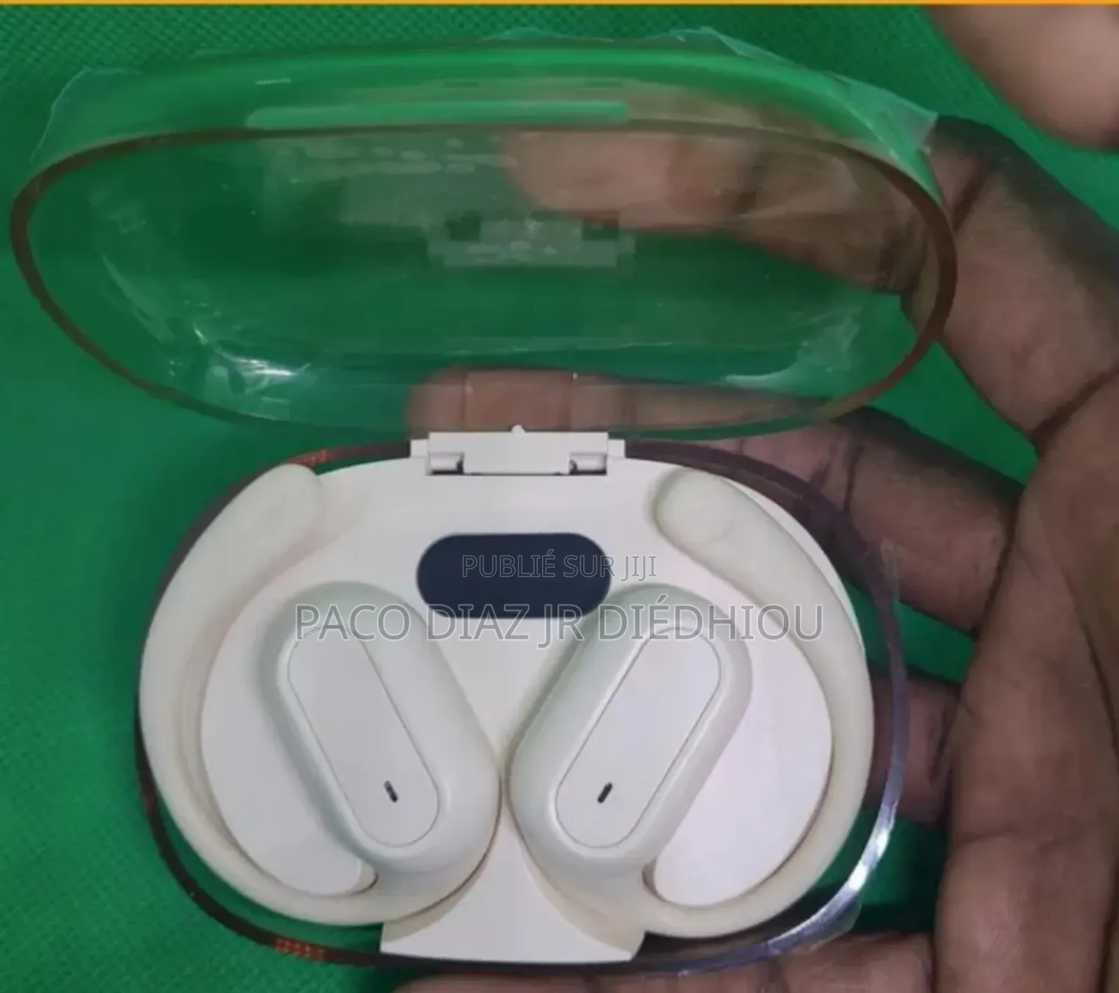 Écouteur Bluetooth AS06 Beige Sans Fil Casque Stéréo,