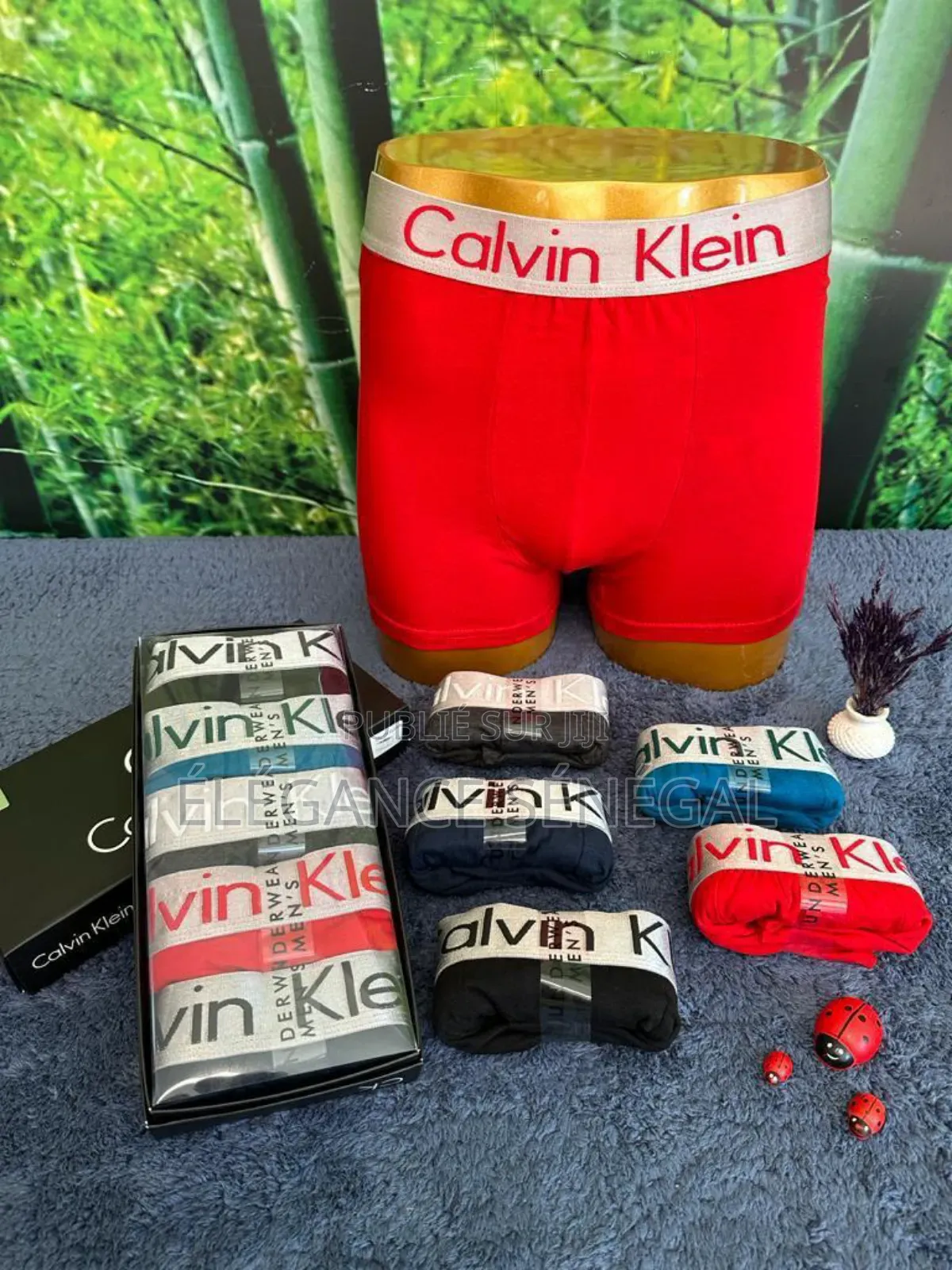 Lot De 5 Caleçons Boxers Calvin Klein Original Hommes Dakar