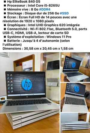 New HP EliteBook 840 G5 16GB Intel Core I7 SSD 256GB