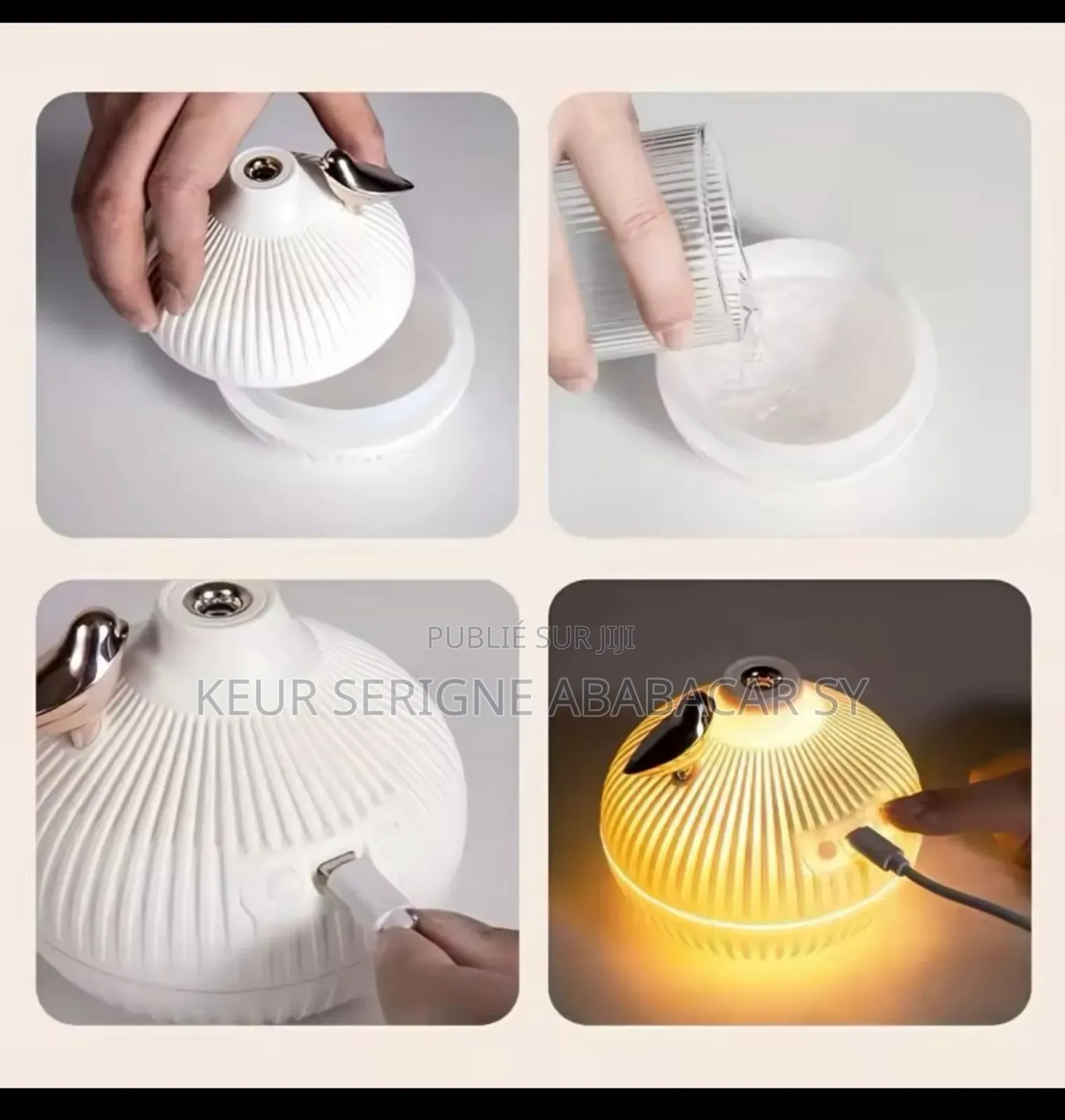 Mini Humidificateur d'Air H2O Portable, Diffuseur