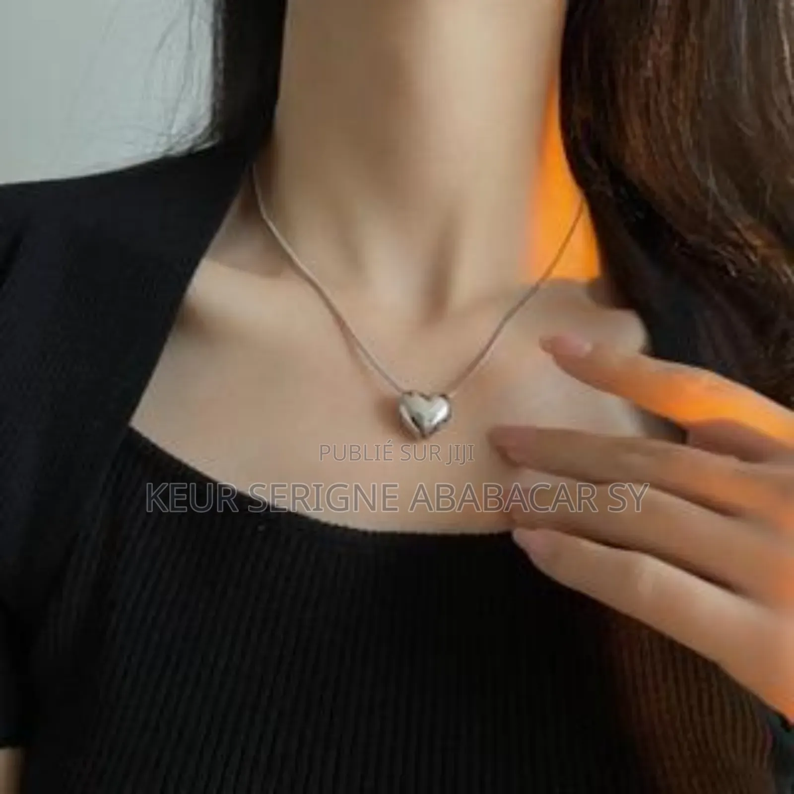 Ensemble Collier Avec Coeur