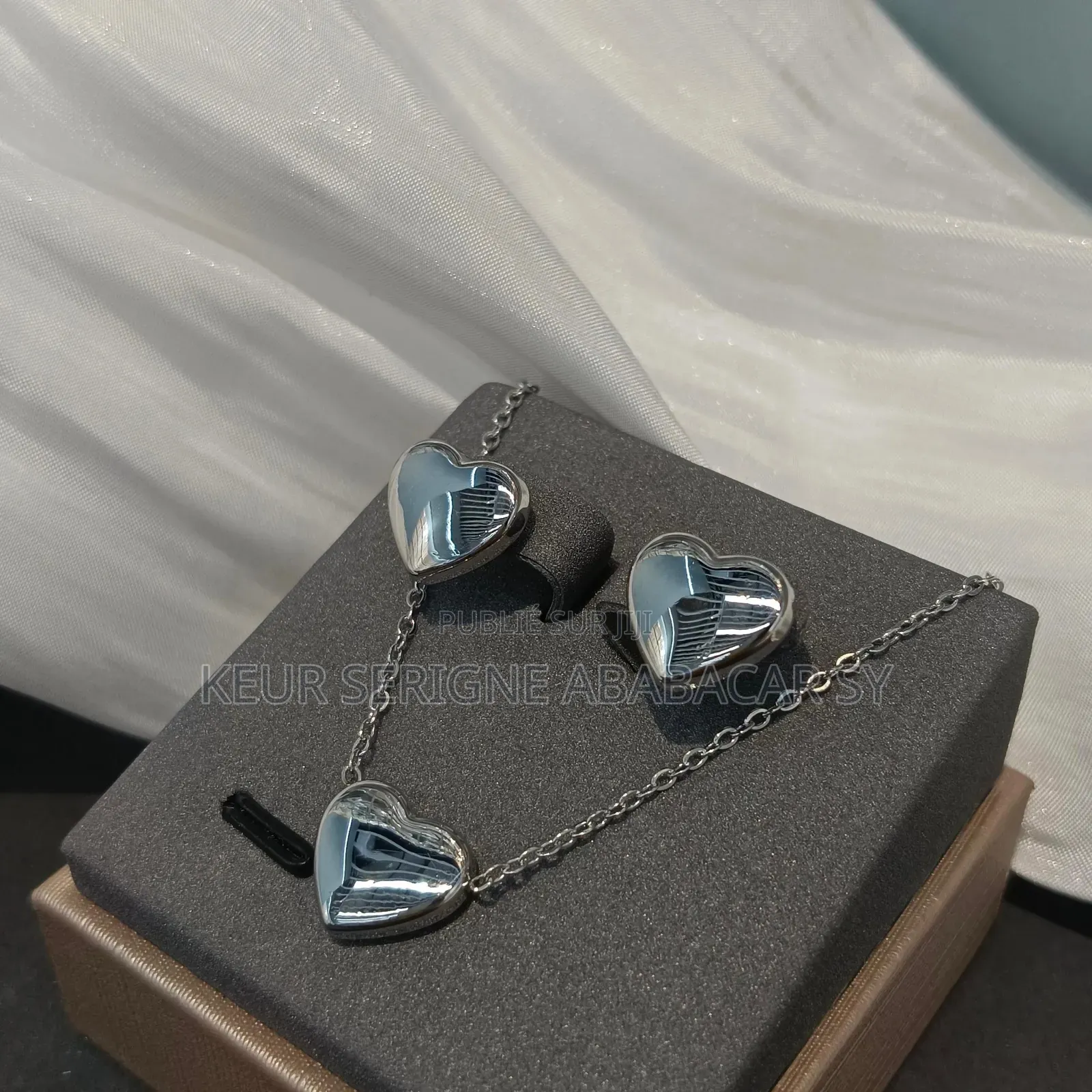 Ensemble Collier Avec Coeur