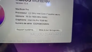 New Ordinateur Portable Pomme MacBook 2019 16GB Intel Core I5 SSD 256GB