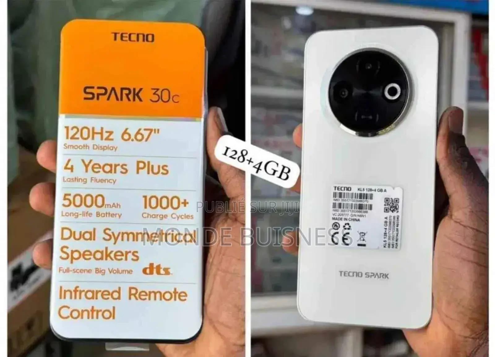 New Tecno Spark 30C 128 GB Blanc