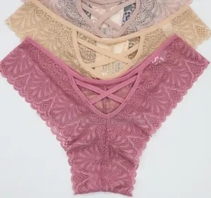 Slip Dentelle Croisé Derrière Taille Standard