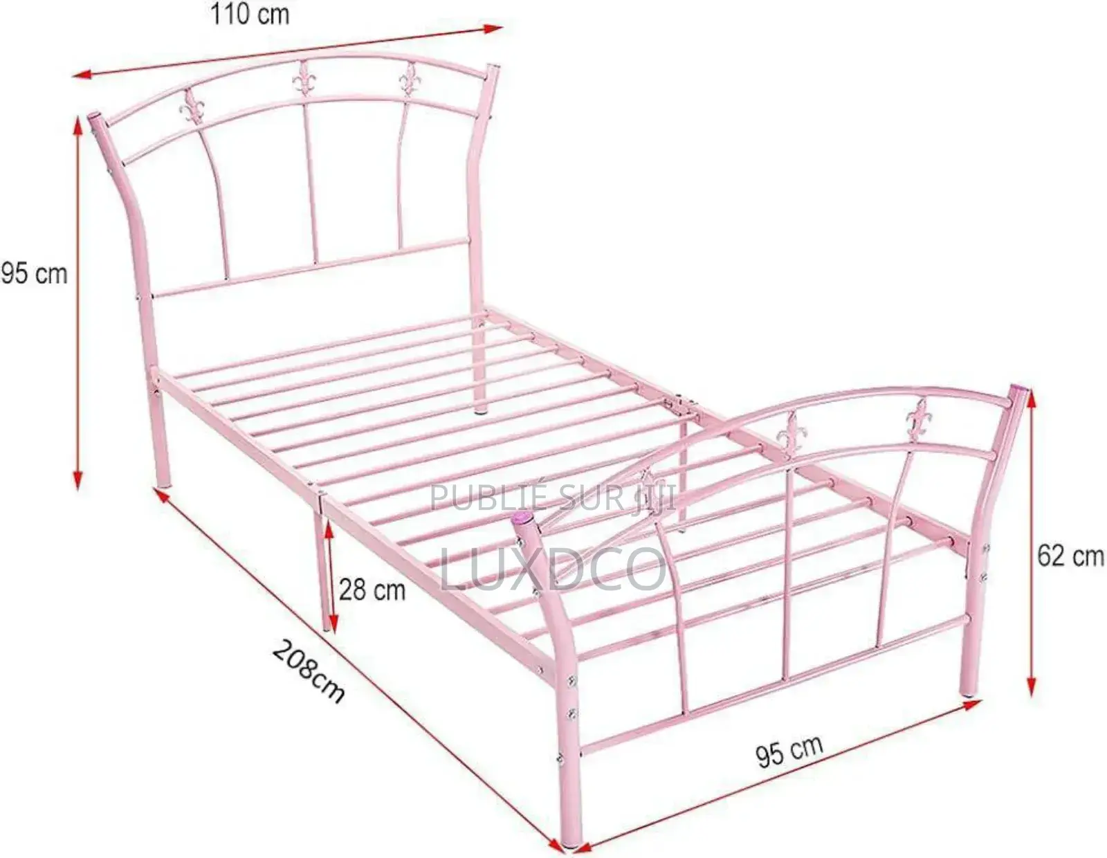 Lit en Fer Princesse