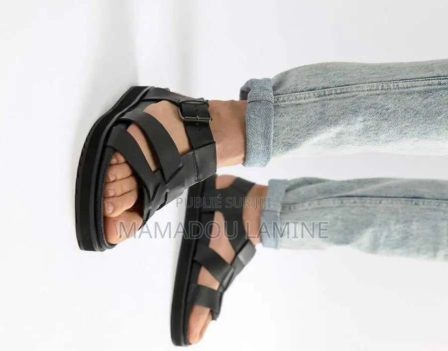 Chaussure Sandale Orthopedique Cuire Confortable Nue Pied