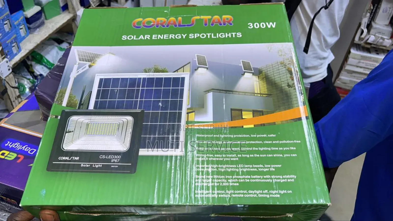 Projecteur Solaire Coralstar 100w 200w Et 300w