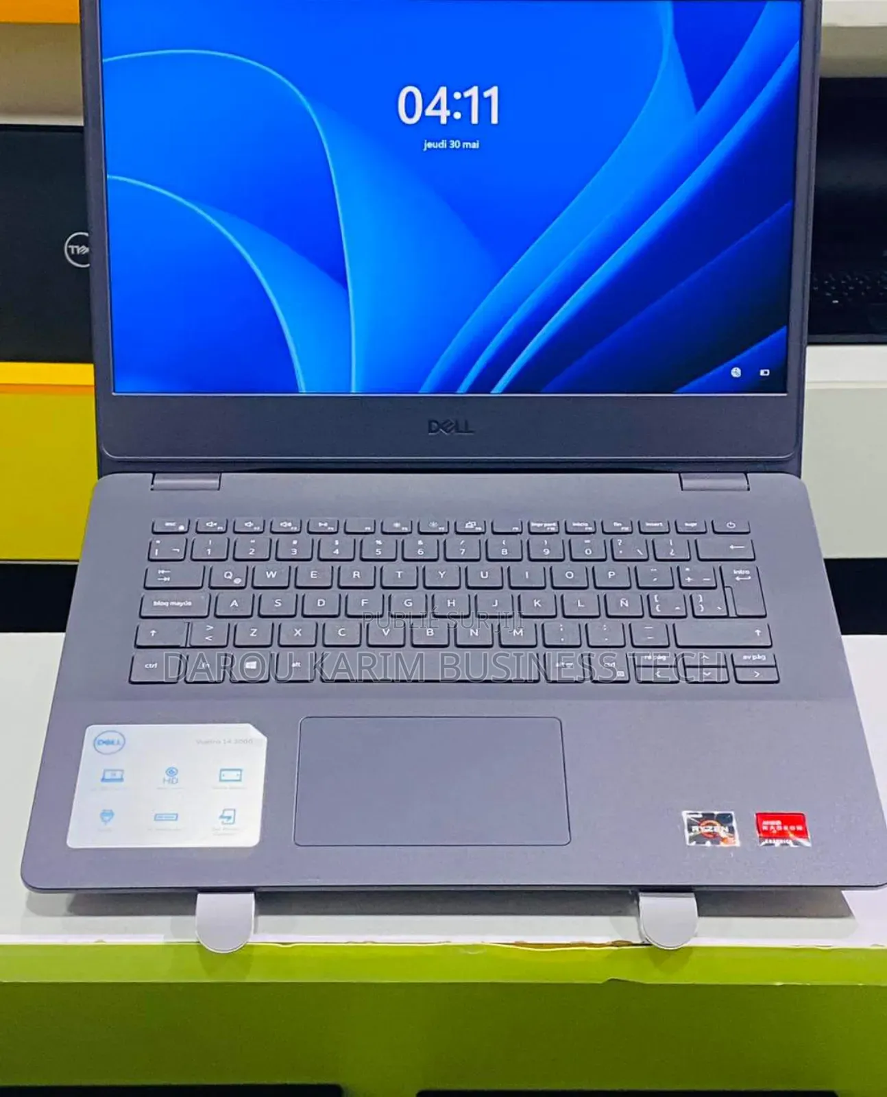 New Ordinateur Portable Dell Vostro 3400 8GB AMD Ryzen 5 SSD 256GB