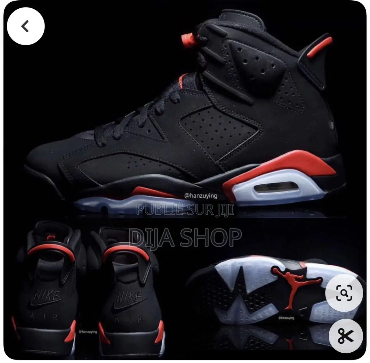 Jordan Six Original Disponible Pointure 40;41;42;43;44;45