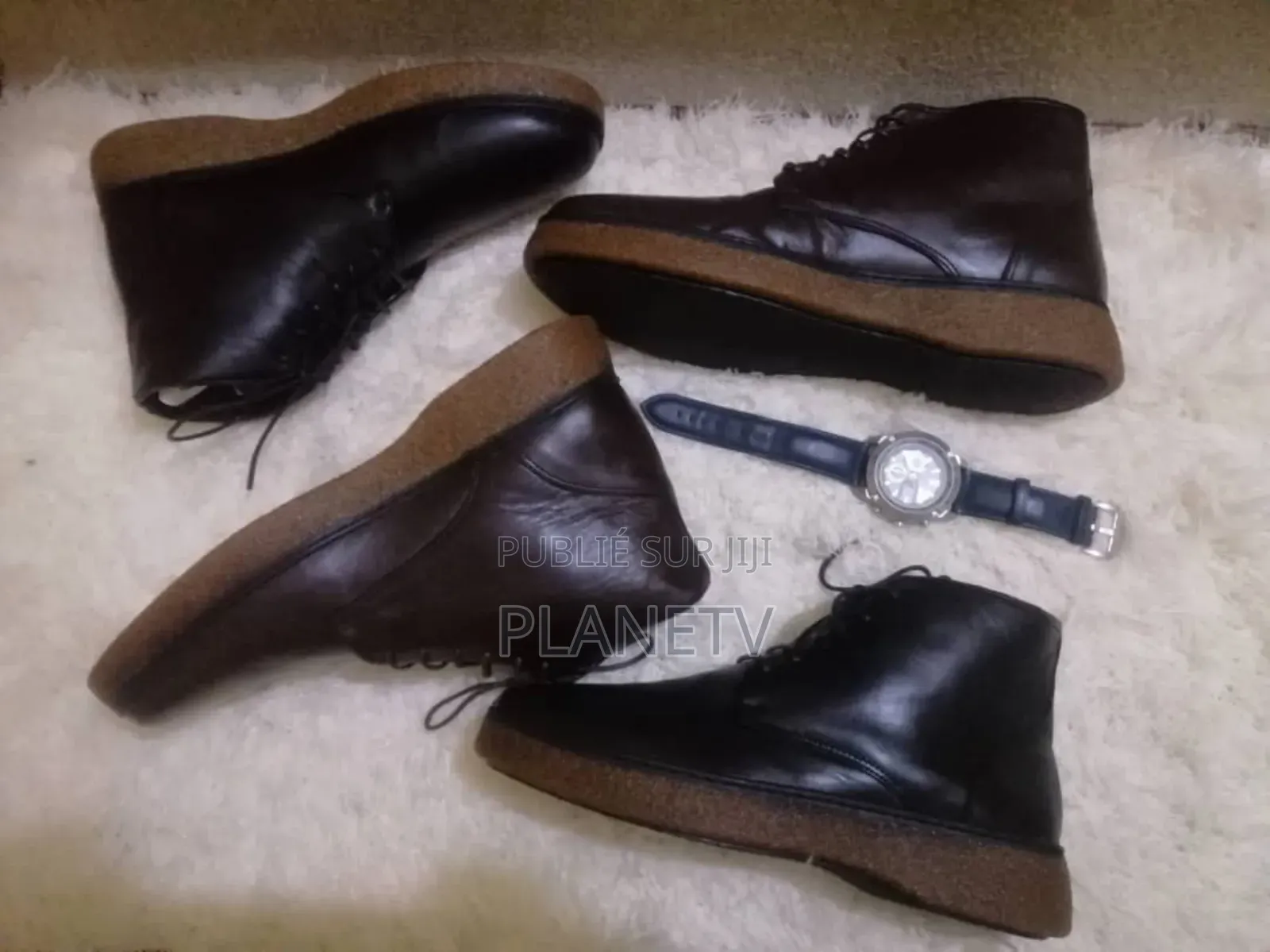 Chaussures Montantes en Cuir Mc