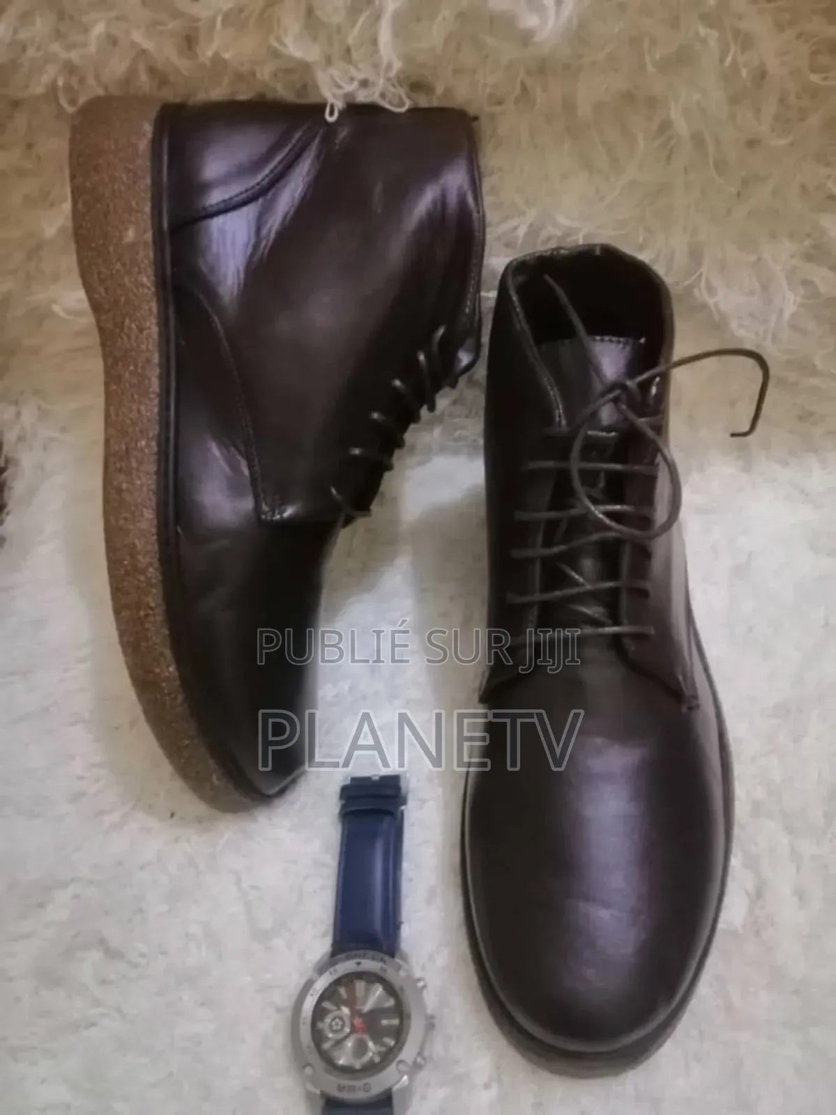 Chaussures Montantes en Cuir Mc