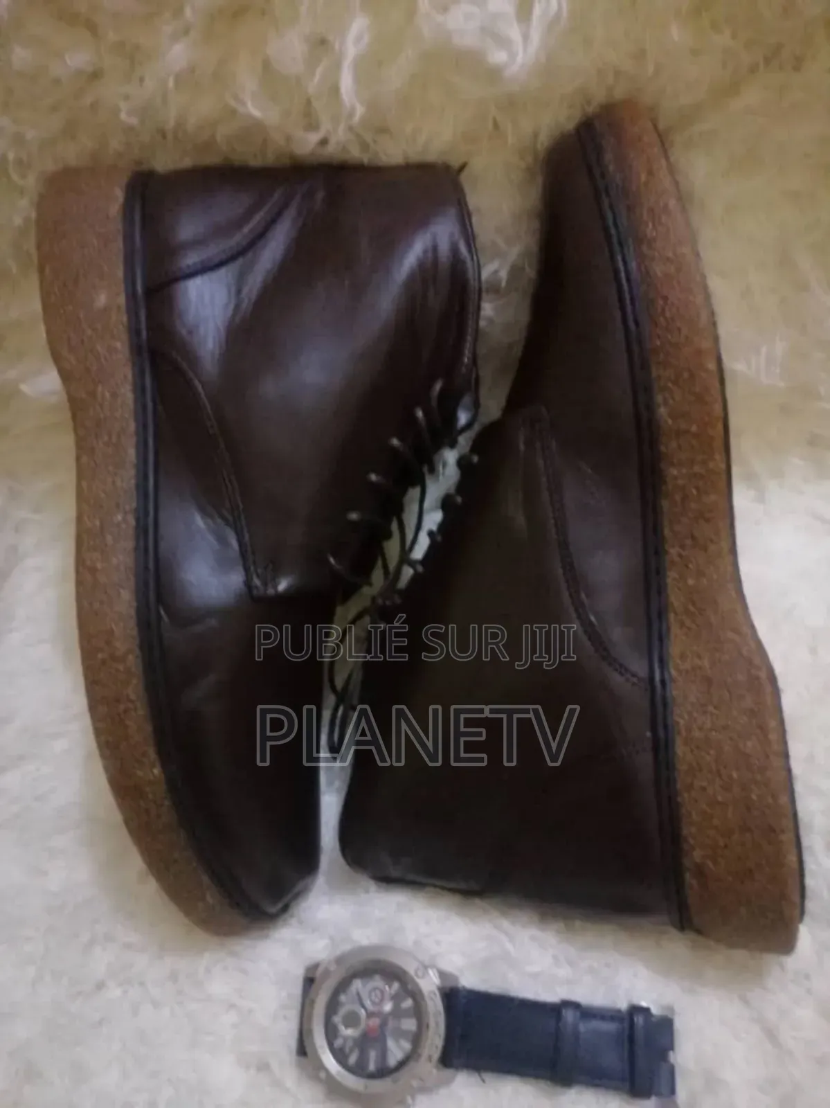 Chaussures Montantes en Cuir Mc