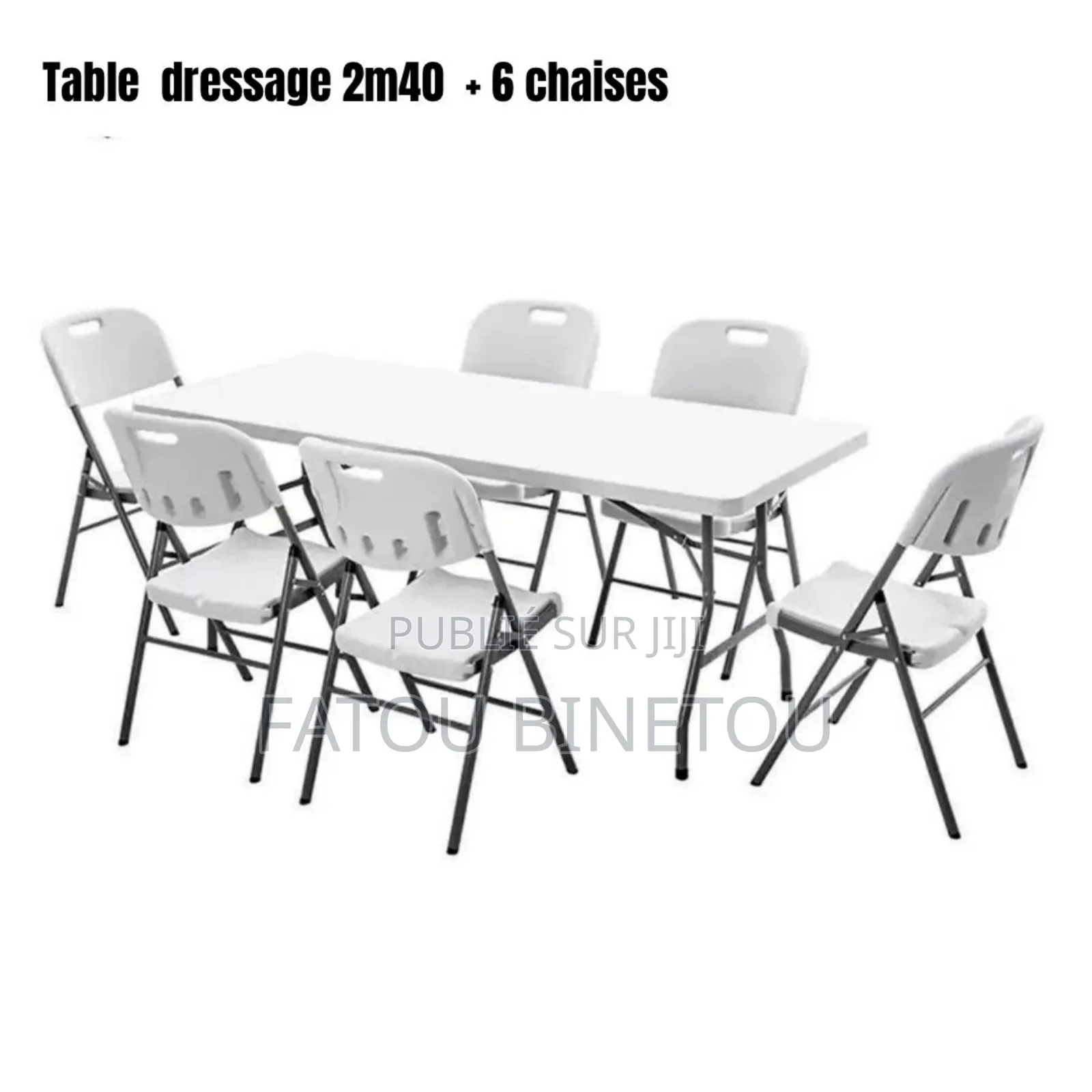 Table Dressage Plus 6 Chaises