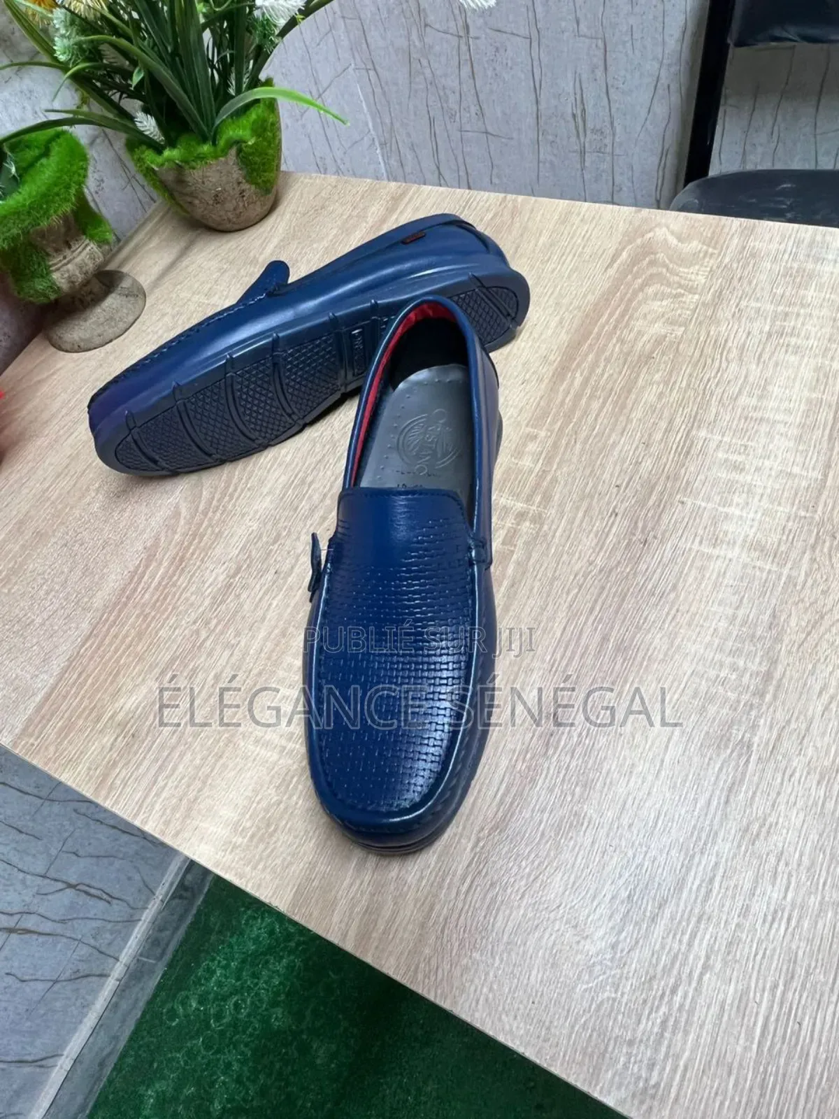 Mocassin Cuir Véritable Pour Homme Dakar