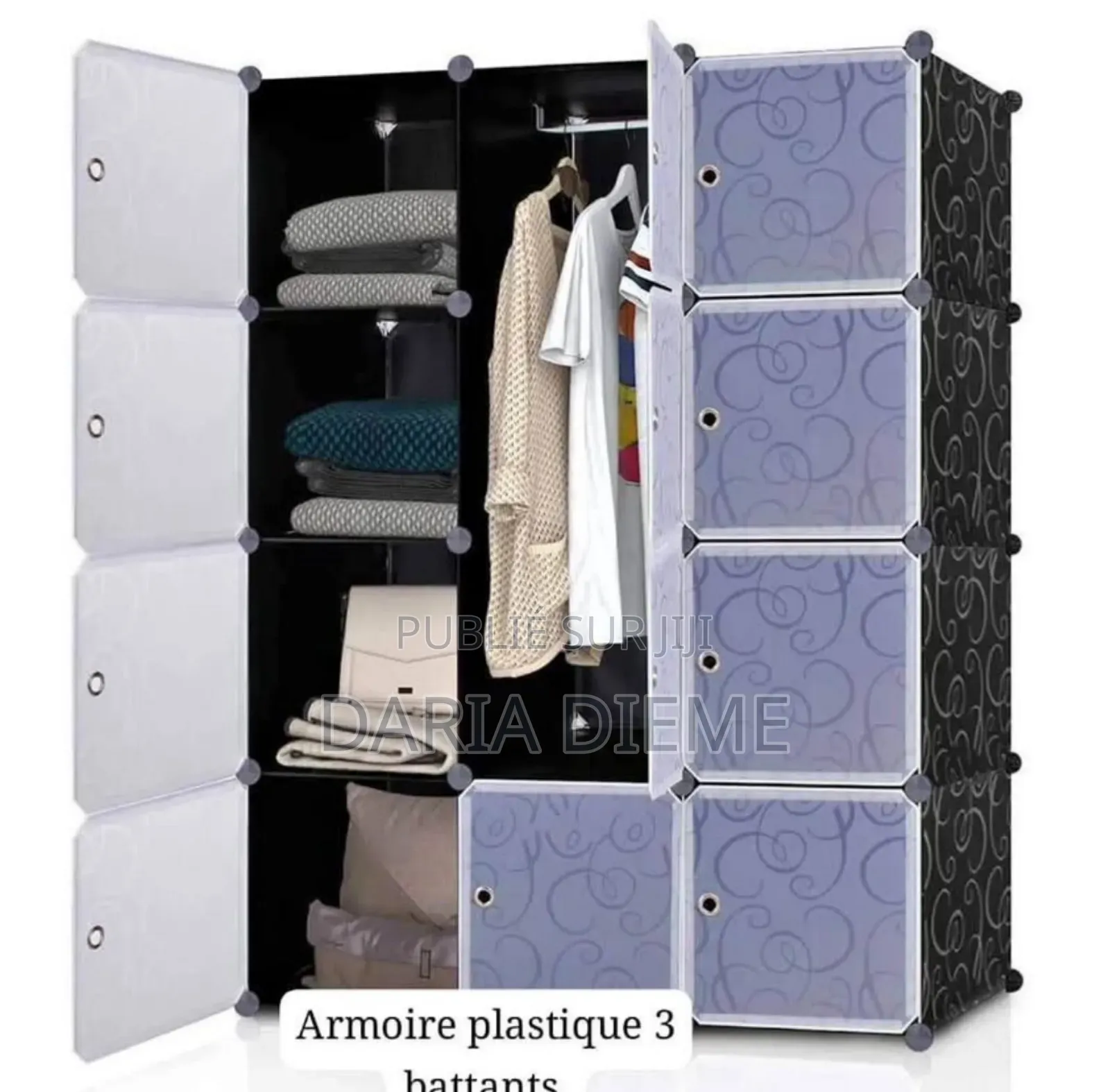 Armoire 3 Battant en Plastique