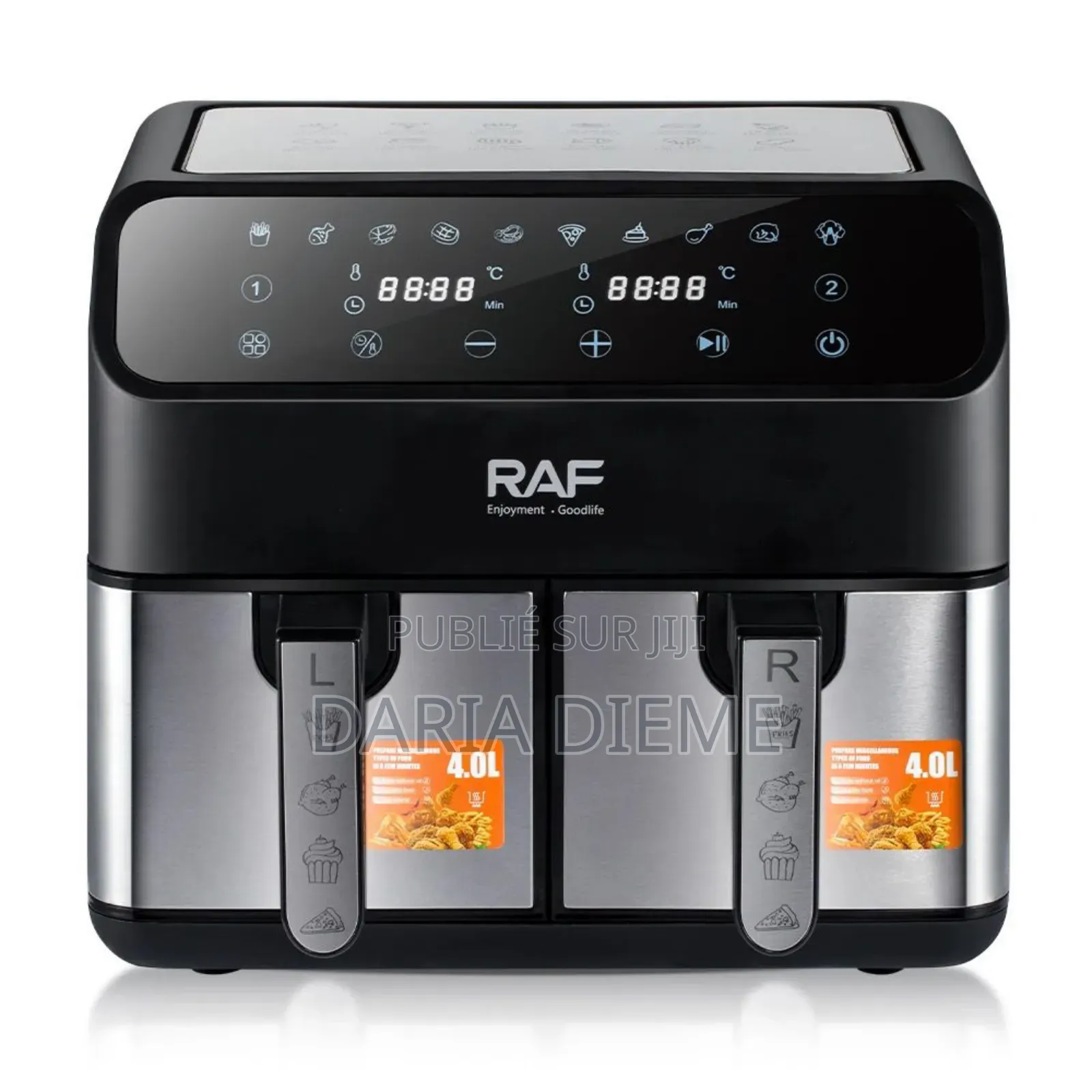 Friteuse À Air 2 Compartiment 8L