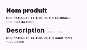 New HP ProBook X360 11 G5 EE 4GB Intel Celeron SSD 320GB