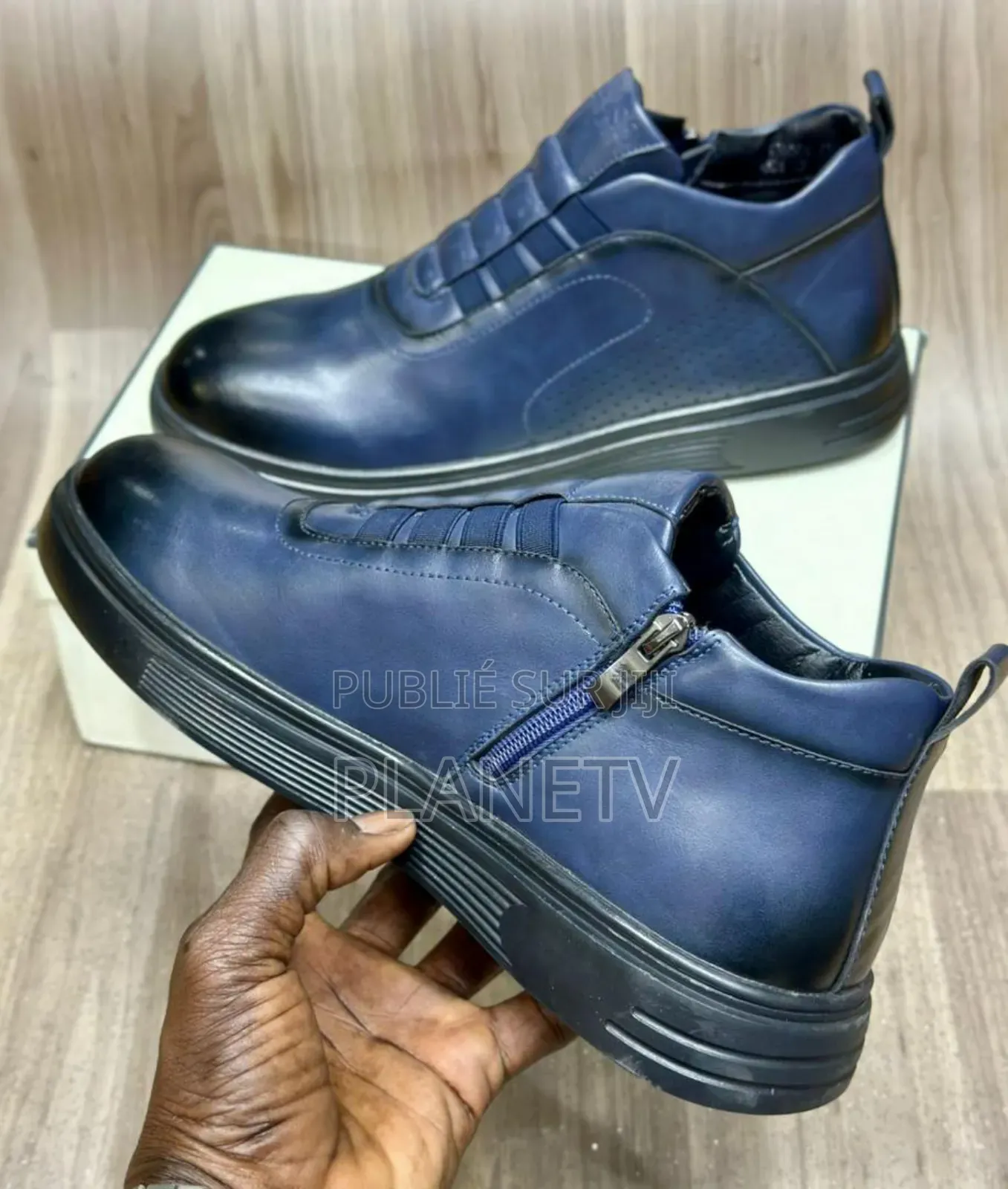 Chaussures en Cuir Style en Fermeture TDS