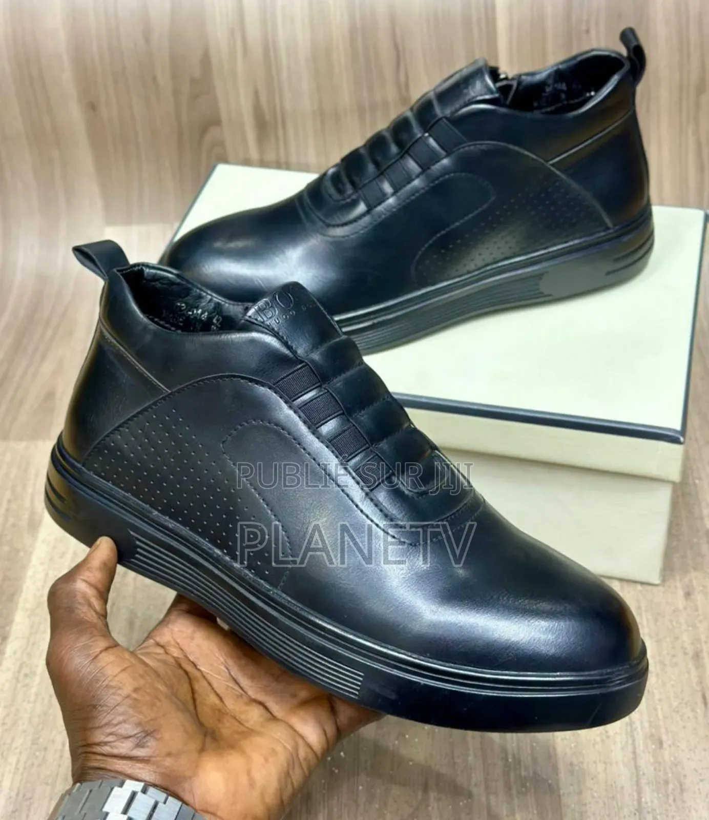 Chaussures en Cuir Style en Fermeture TDS