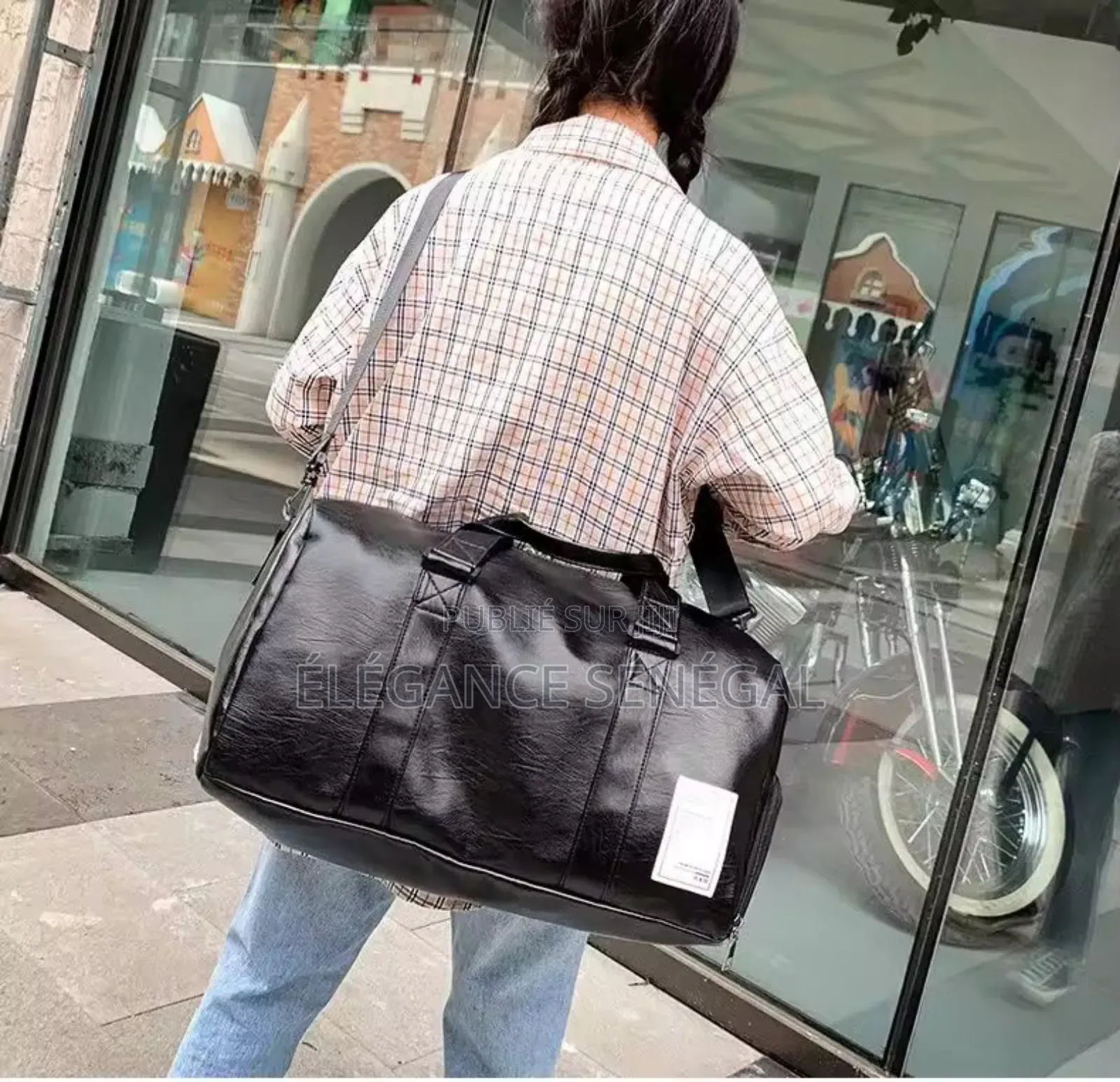 Sac De Voyage En Cuir -tissu Dakar