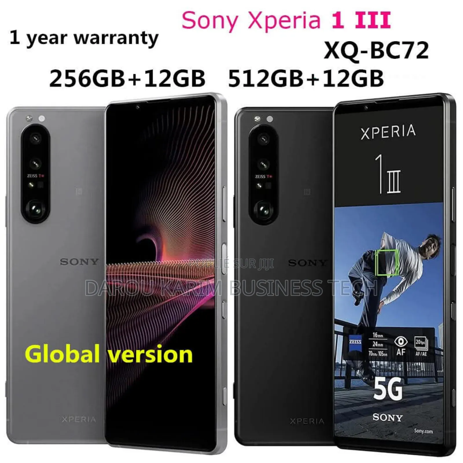 New Sony Xperia 1 III 256 GB Autre