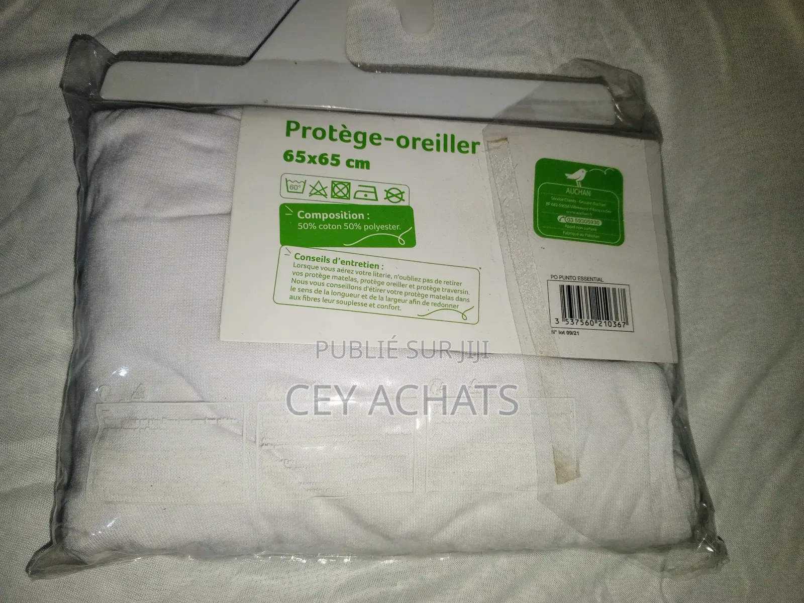 Protège Oreiller Absorbant en Coton Et Jersey