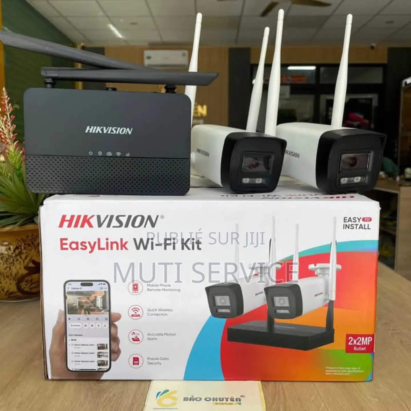 KIT DE 2 Caméras Wifi Bullet 2mp