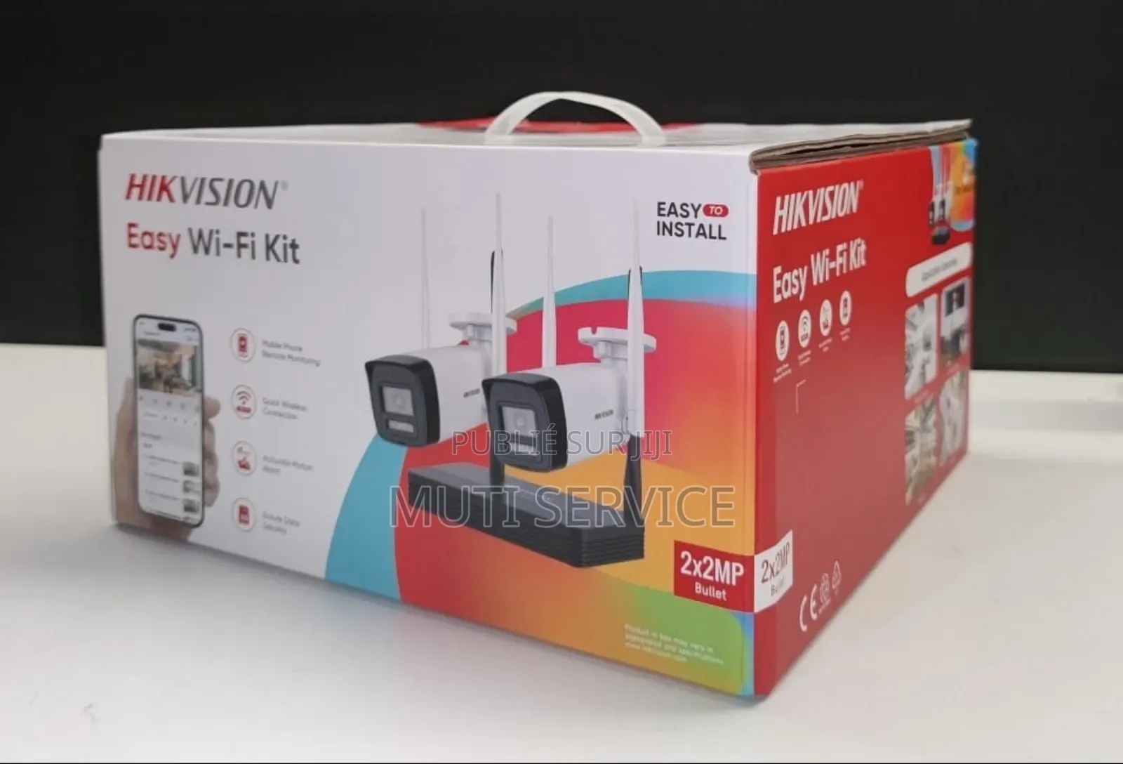 KIT DE 2 Caméras Wifi Bullet 2mp