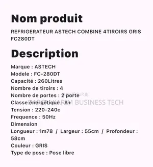 Réfrigérateur Astech