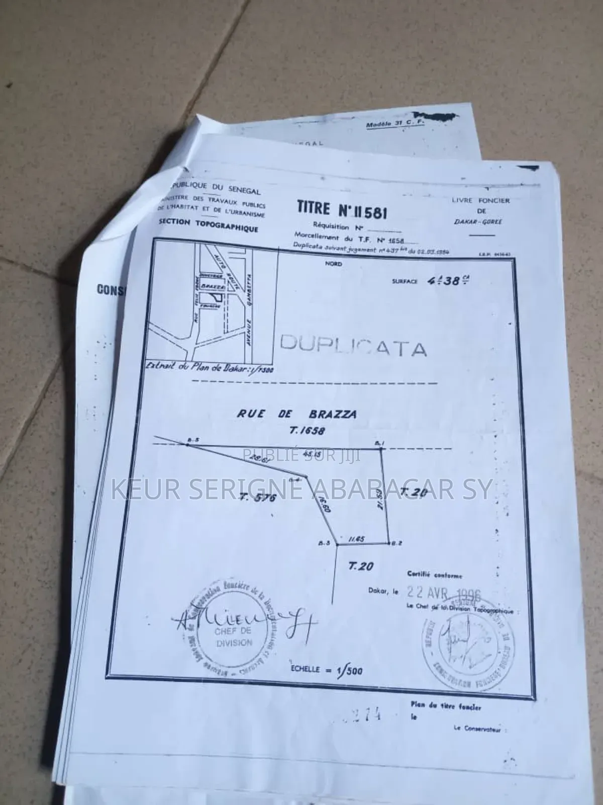 Titre Foncier À Vendre