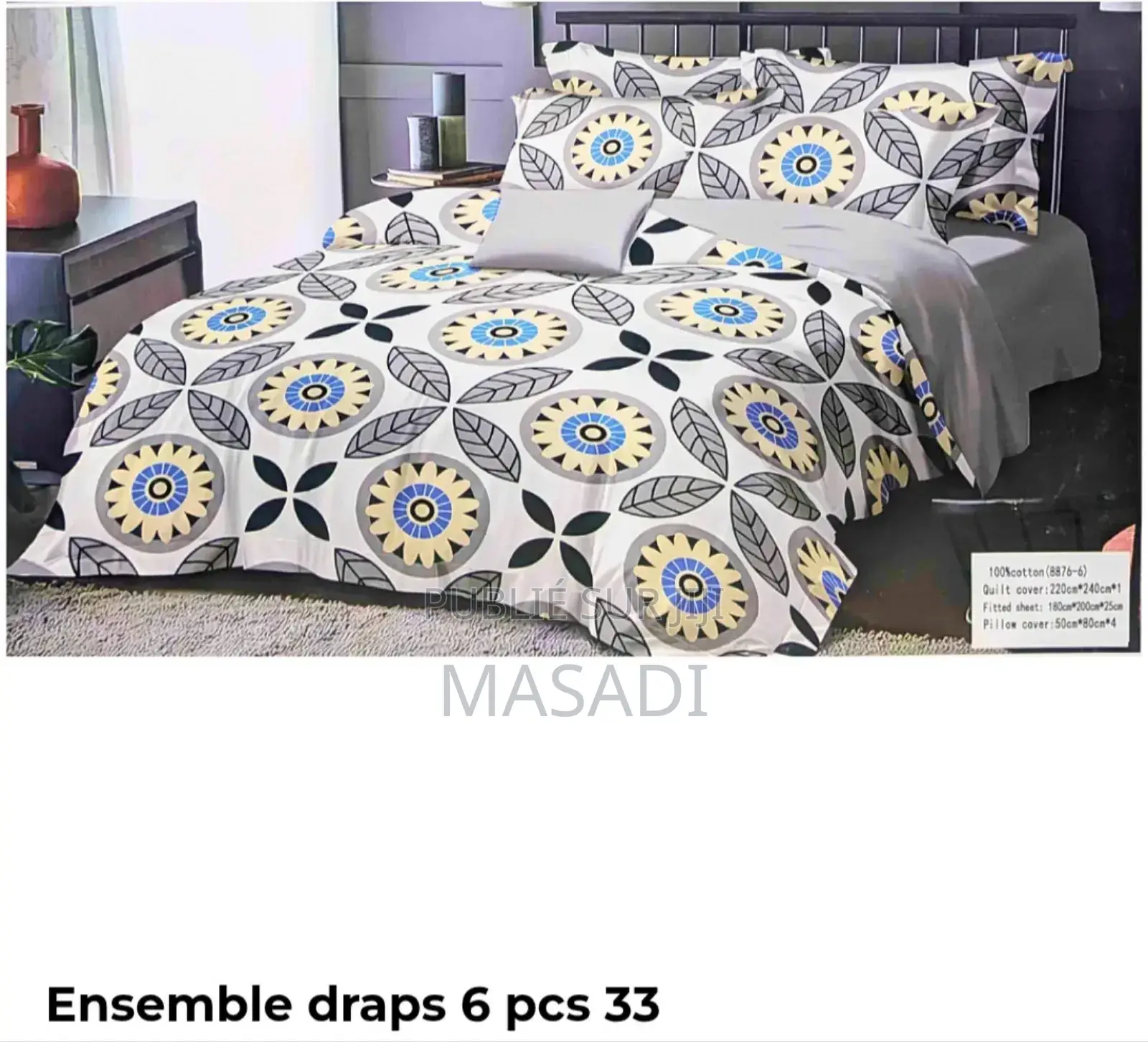 Draps 6 Pièces