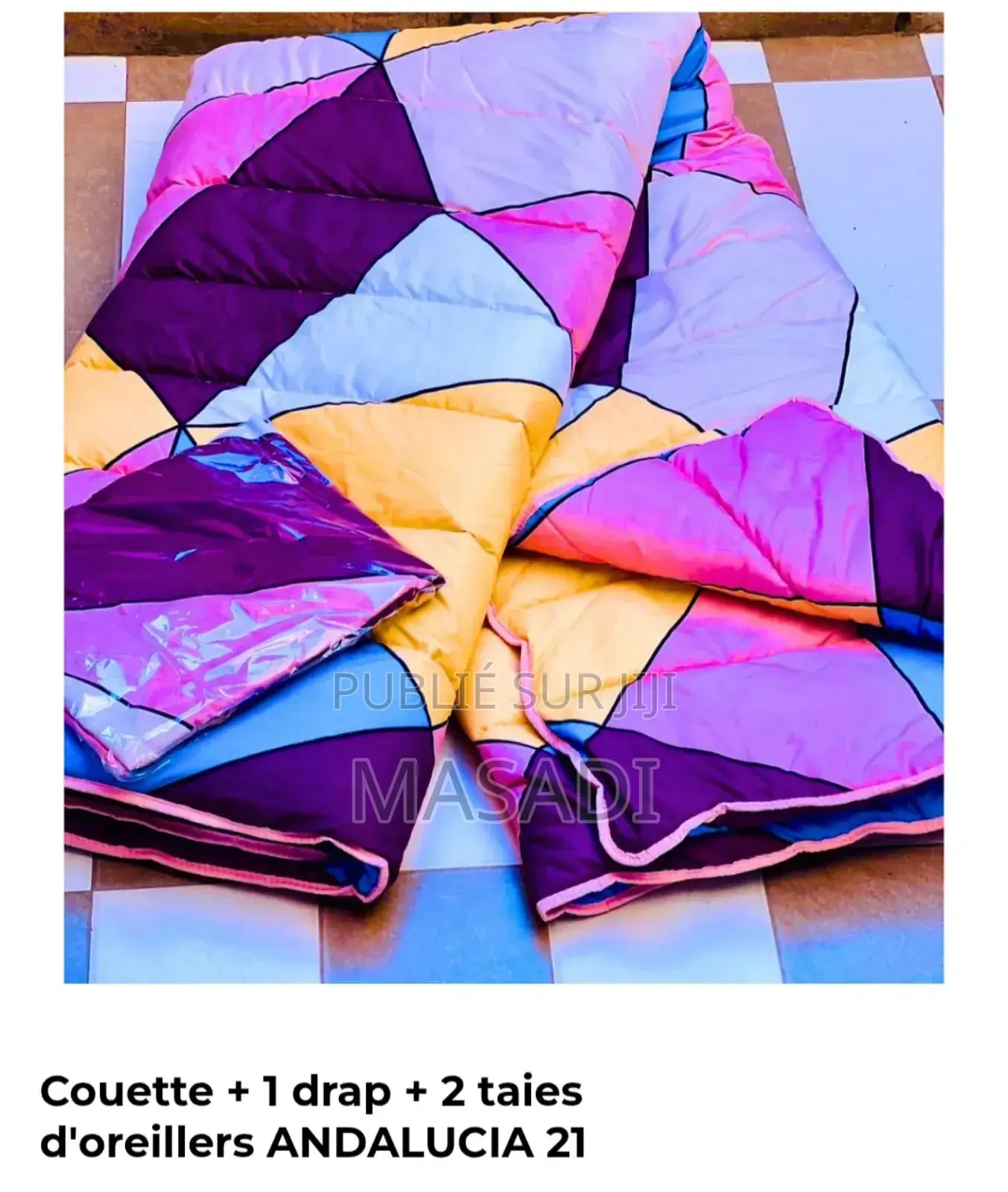 Couette+Draps +2 Taie d'Oreillers