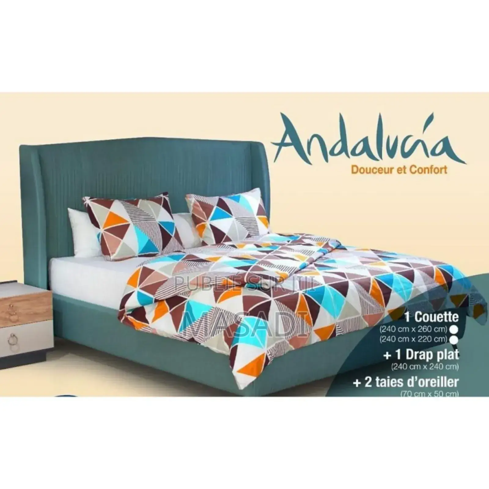 Couette+Draps +2 Taie d'Oreillers