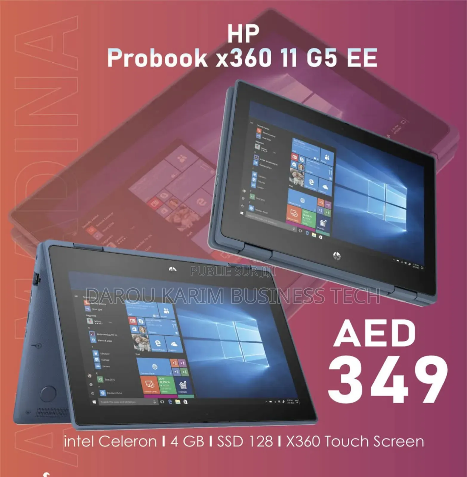 New HP ProBook X360 11 G4 4GB Intel Celeron SSD 256GB